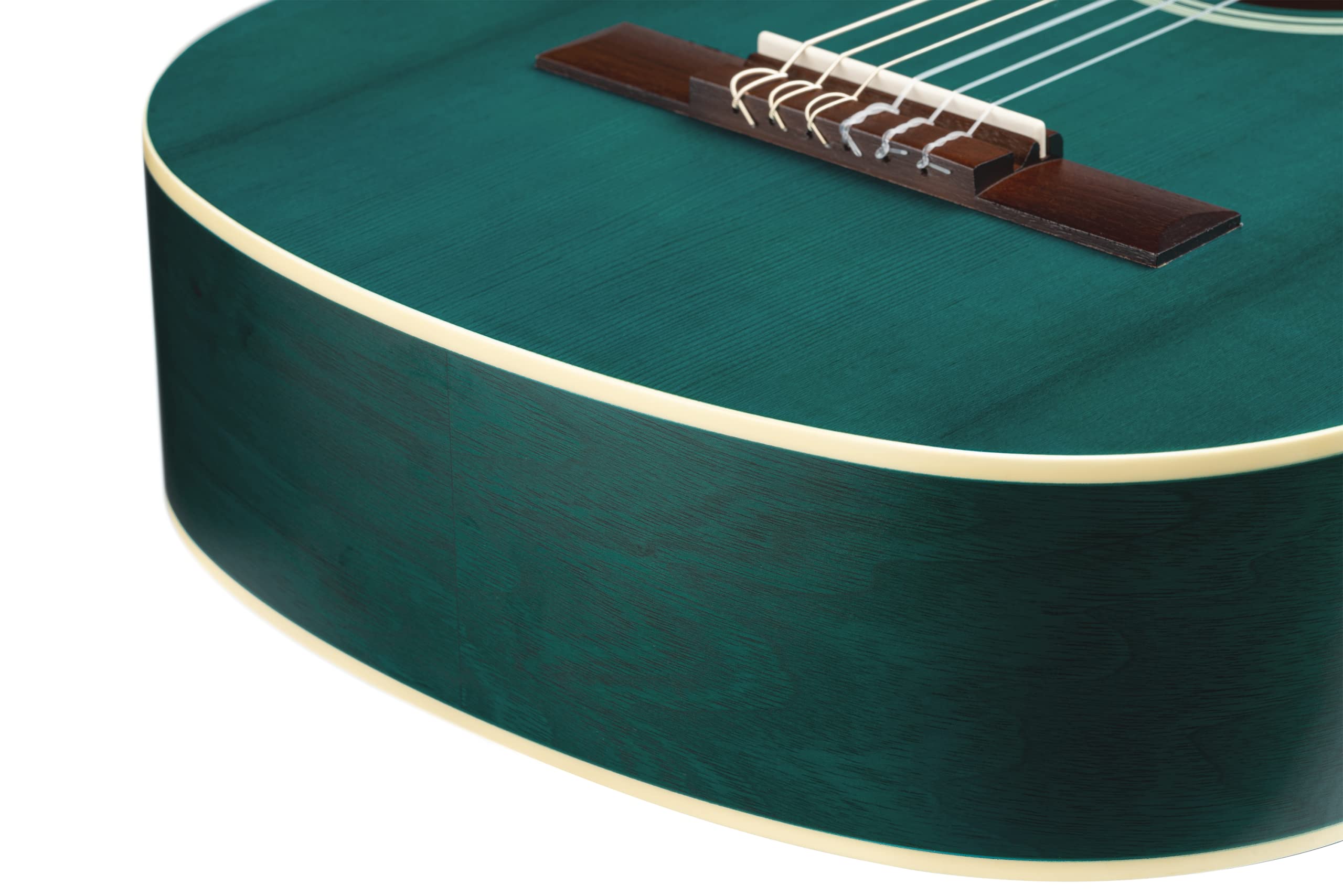Ortega Guitars 3/4 Konzert Gitarre – Student Series – Fichte, Katalpa, Blau (RST5M-3/4OC)