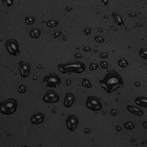 Miniatura 3 de Fundas para muebles de patio, impermeables, 420D, para muebles de exterior, para mesa de patio y silla, juego de muebles rectangulares, color negro,