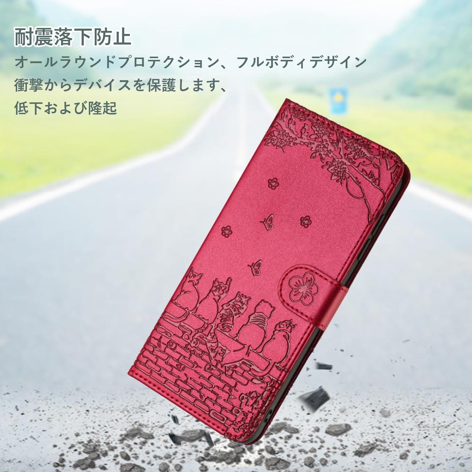 Amazon.co.jp: FALUWONRU Xiaomi Redmi 14Cケース手帳型 猫柄 可愛い