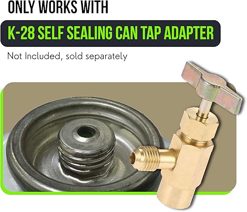 Miniatura 3 de Leak Saver Refrigerante R600a - Lata autosellante de carga vertical - Lata de 6 onzas - R600a para HVAC para uso en un recipiente autosellante de 6