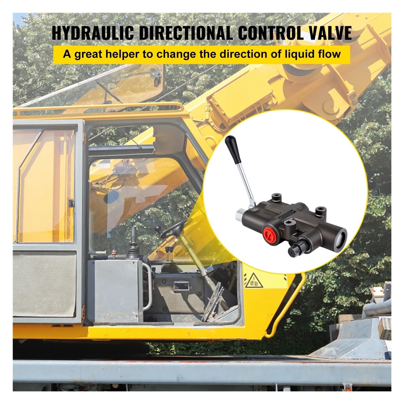 Válvula de Control Direccional Hidráulica 1 carrete 21 GPM 3600 PSI Válvula de control hidráulico direccional Doble acción Uso adecuado for motor de cilindro hidráulico de bomba