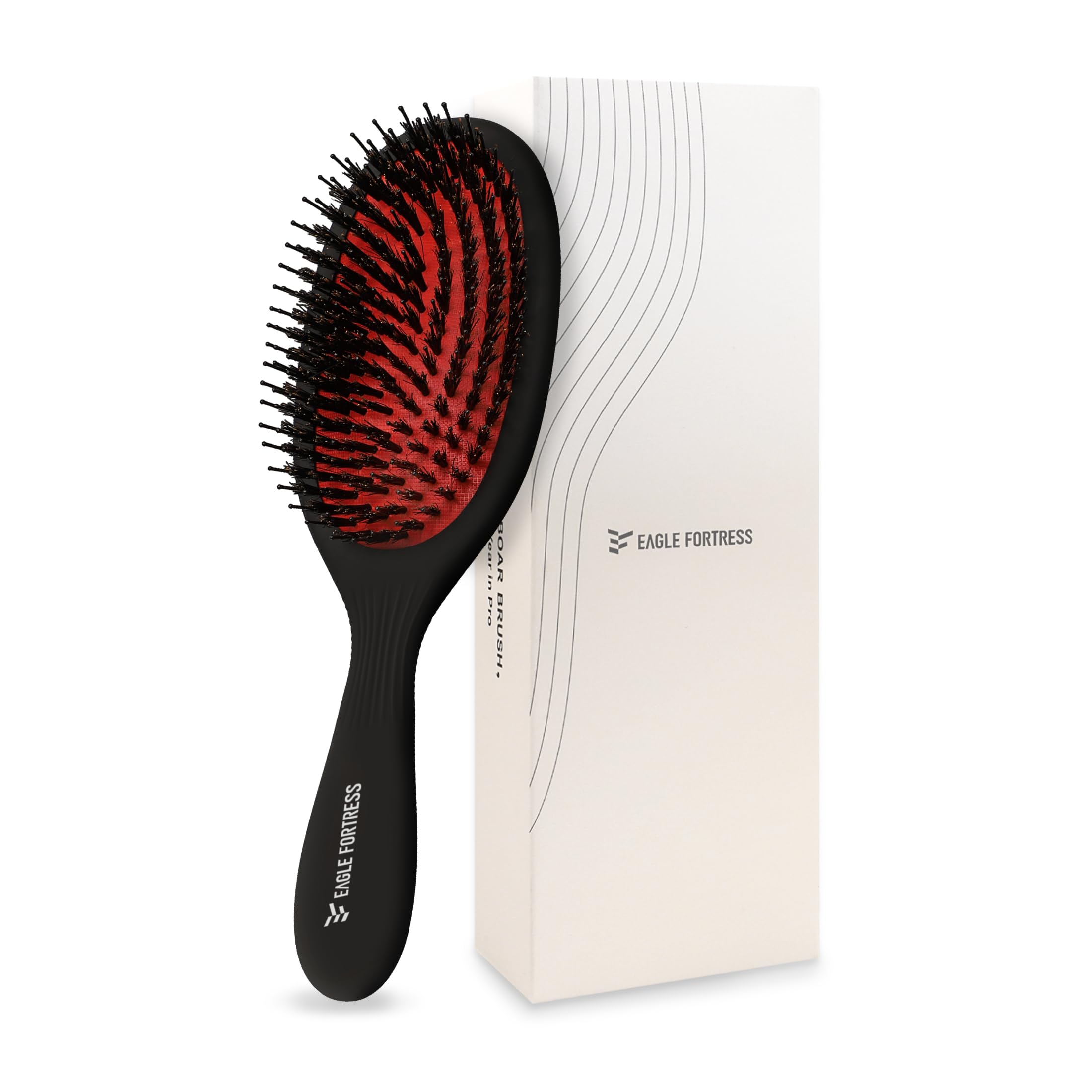 Glidease SuperTip Pro - Cepillo de cerdas de jabalí para mujeres y hombres, sin roturas de puntas de bola, sin químicos añadidos, cepillo desenredante sin esfuerzo, ideal para todo el cabello grueso,