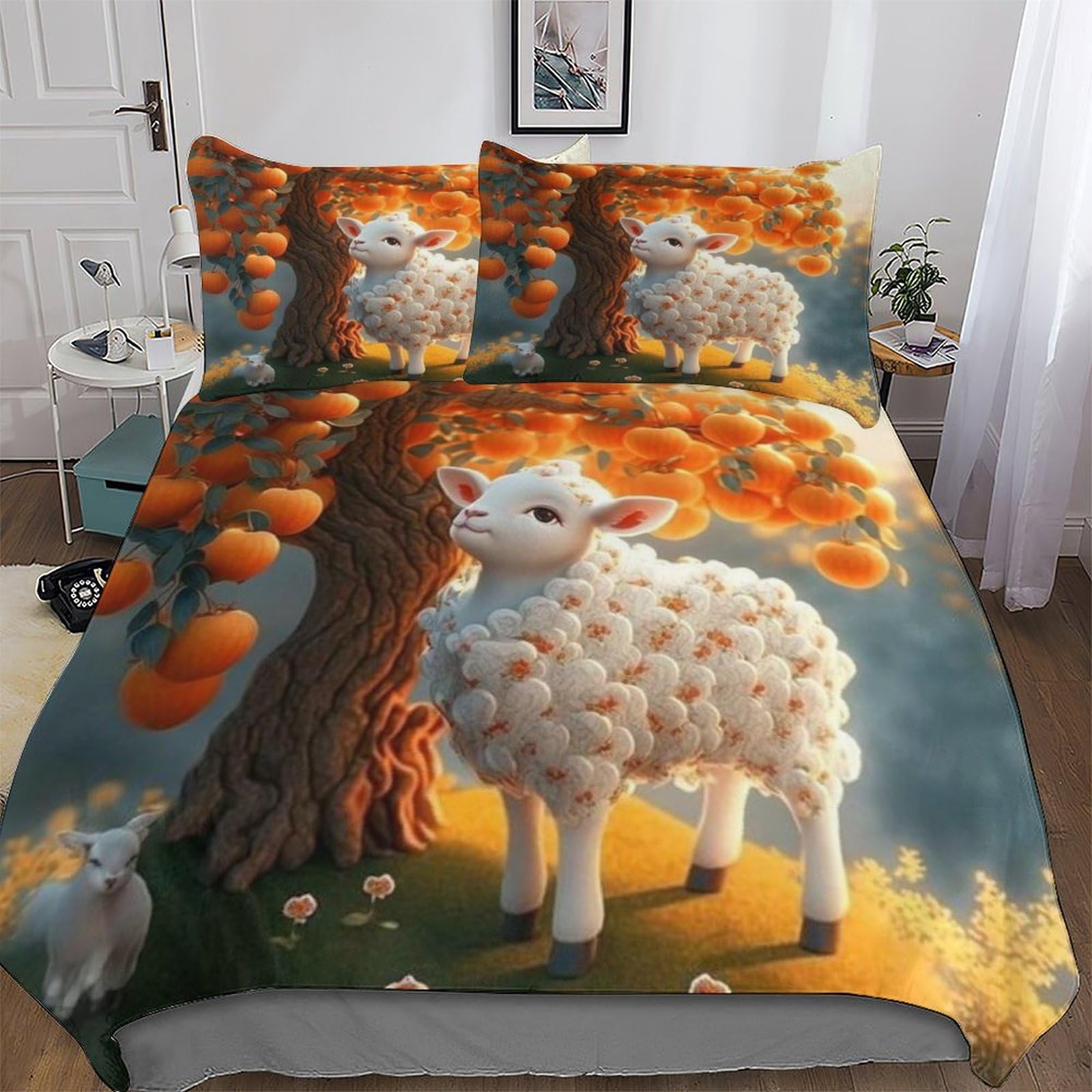Parure de lit mouton pour chambre d'amis et nuits d'hiver cocooning