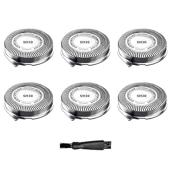 SH30 Replacement Heads Compatible with Philips Norelco Series 3000, 2000, 1000 and S738 Electric Shavers, Durableing Sharp for Philips Norelco Series 2000 Replacement Blades[6 Pack]