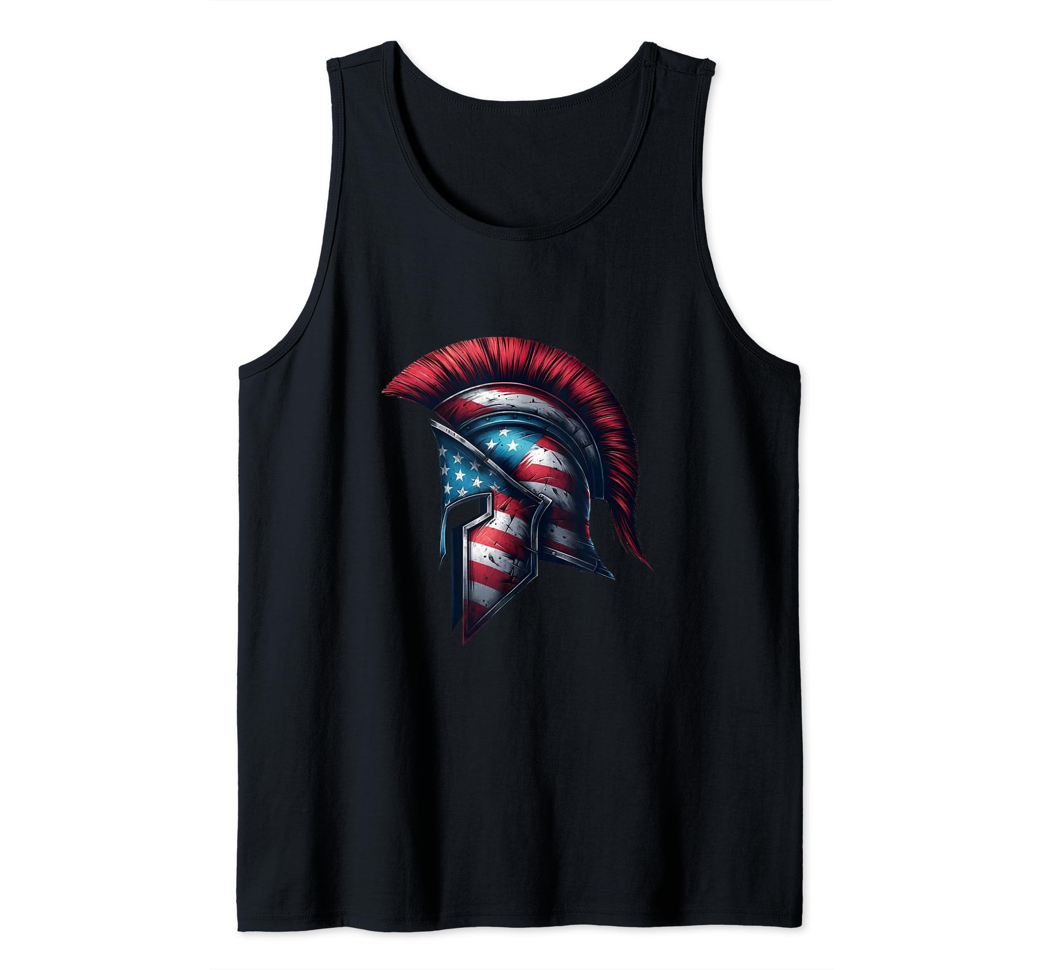 Spartan Spirit Stars and Stripes Helm Tank Top