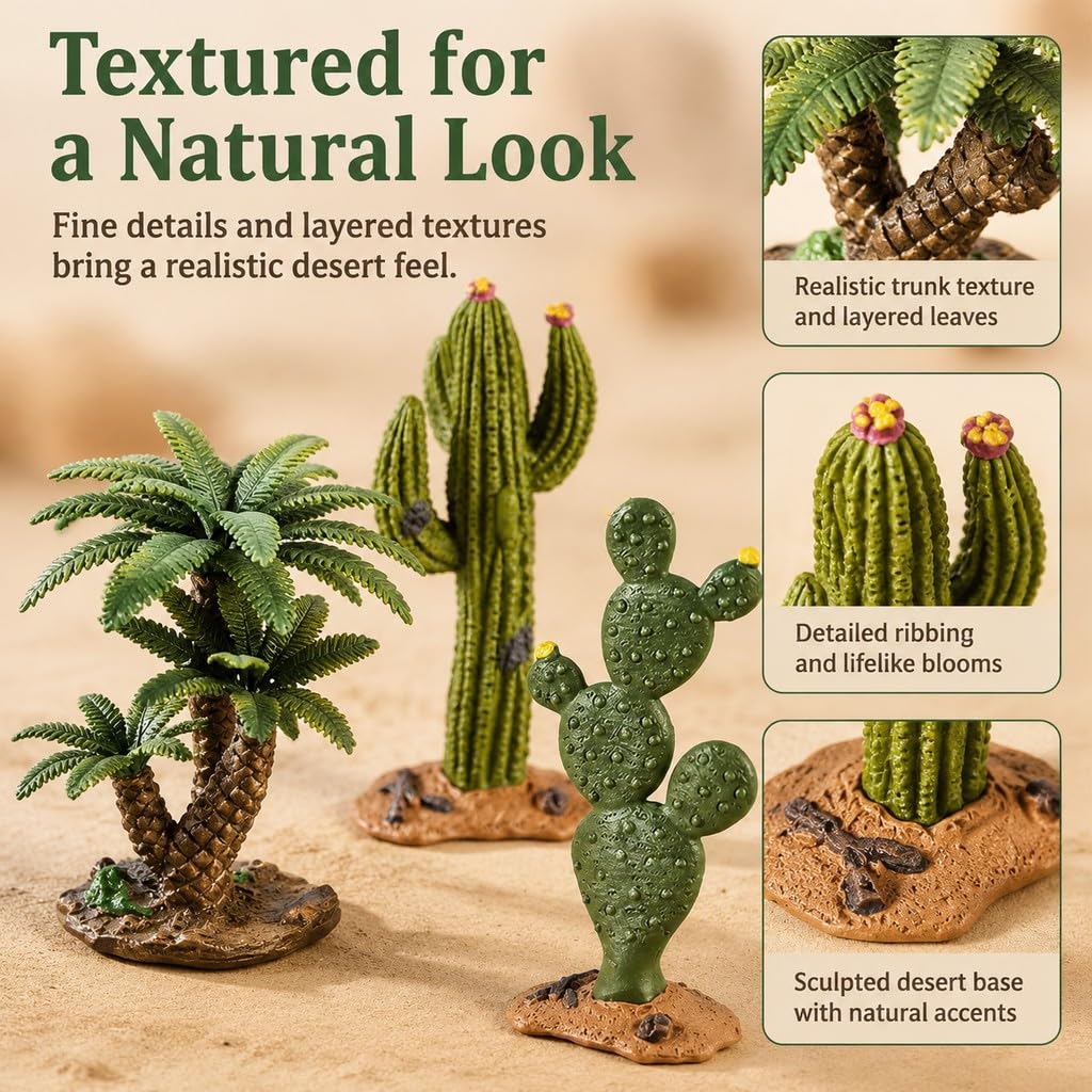 Amazon.com: EOIVSH Desert Diorama Supplies with Cactus Kit and