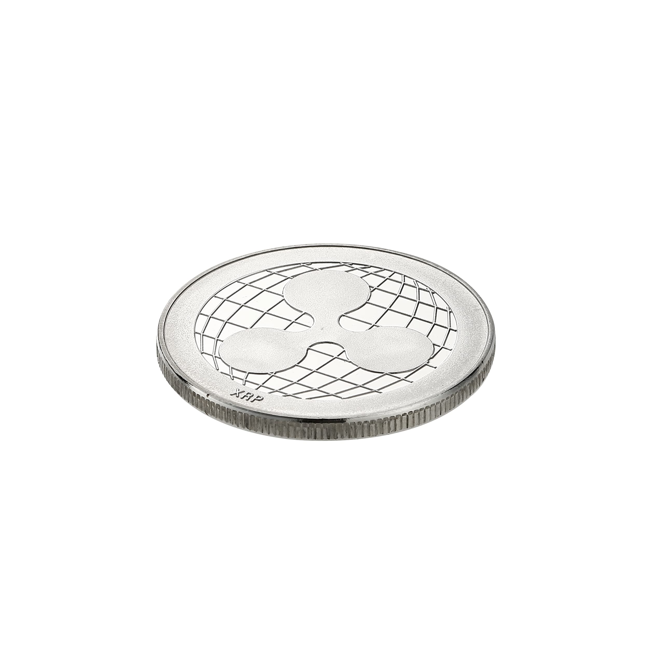 USL RIPPLE (XRP) Novelty Crypto Currency Physical Collectible Gold or  Silver Plated Coin alternative to Bitcoin (Silver) : Amazon.co.uk: Toys &  Games
