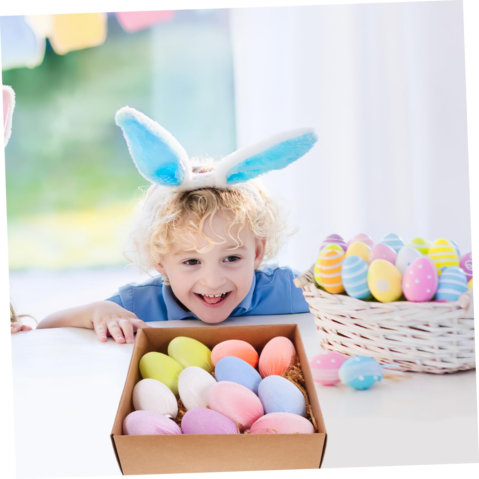 Alipis STK Ostereier Osterei-Dekorationen Ostern-anhänger Ostern Hängende Türverzierung Festival-Szene Hängende Deko-stütze Eiförmiger Türanhänger Festliche Einrichtung Plastik