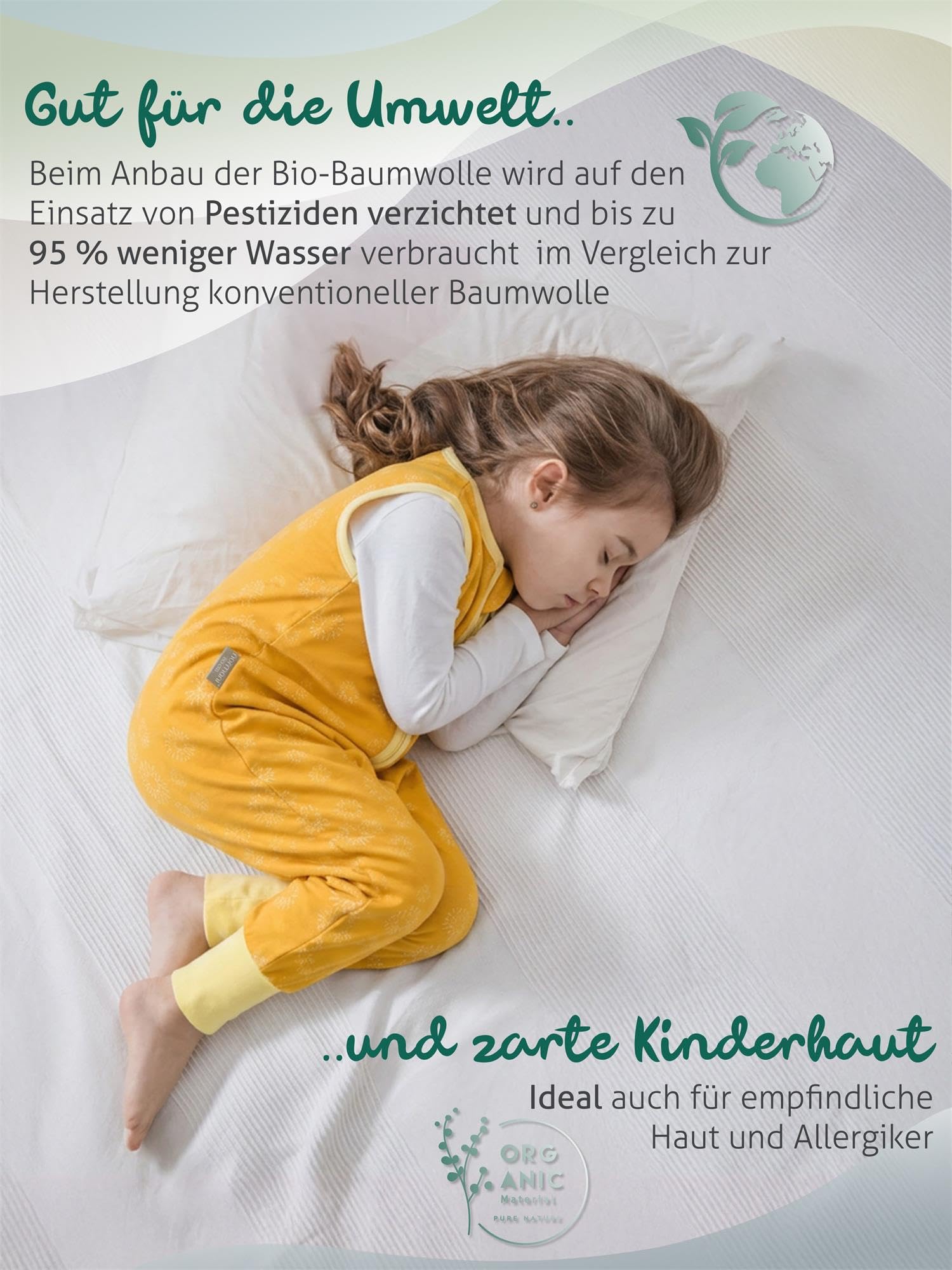 normani Kinder Kapuzentuch Frottee Wickeltuch Kapuzenhandtuch aus 100% Bio-Baumwolle - Baby Badehandtuch 100x100 cm Gelb 2.5 TOG 100 x 100 cm
