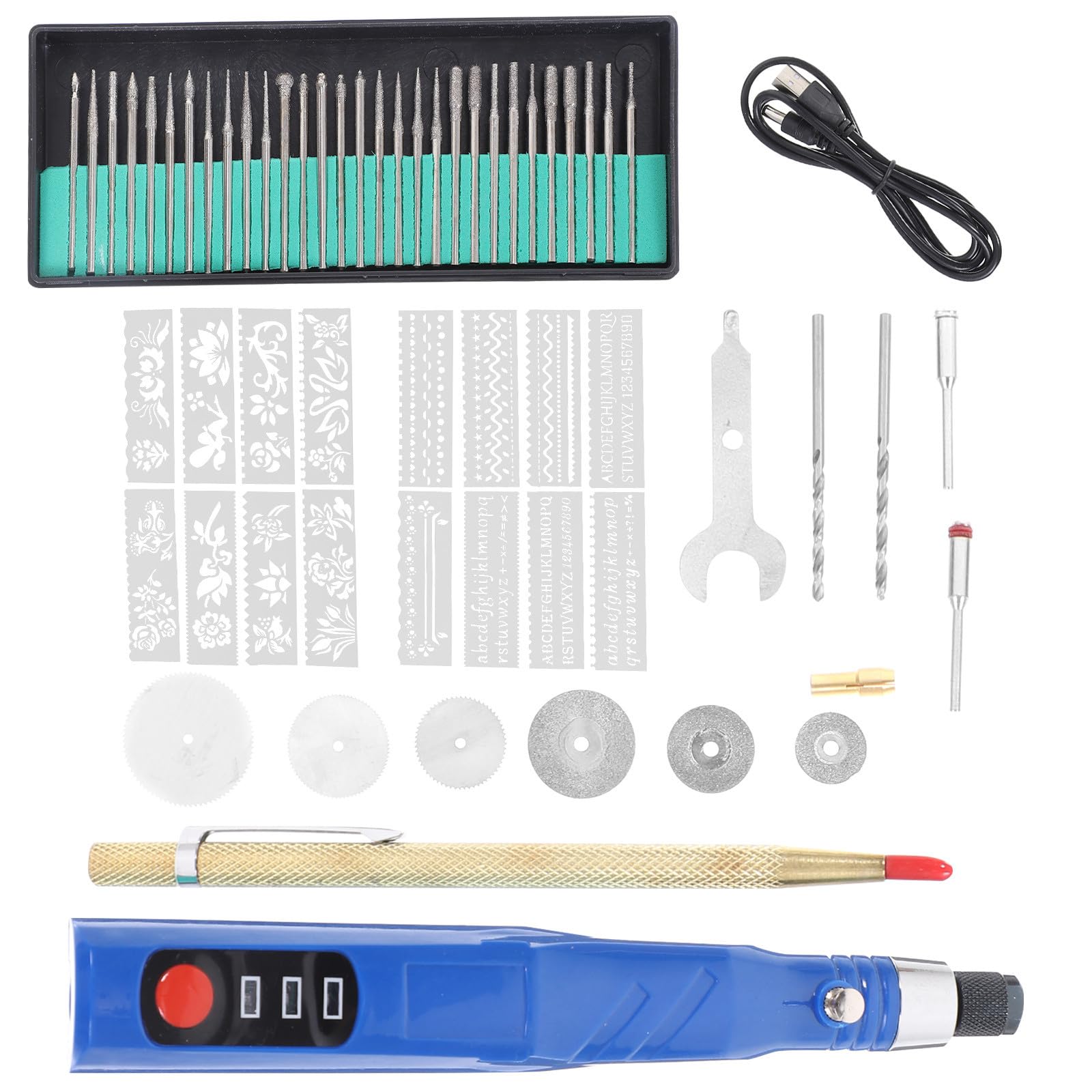 Ciieeo Wiederaufladbarer Elektrischer Gravierstift mit 3 Stufen