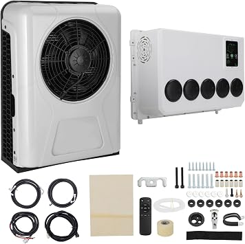 12000 BTU 12V Truck Cab RV Air Conditioner Split AC Fits for Semi Trucks Bus Caravan