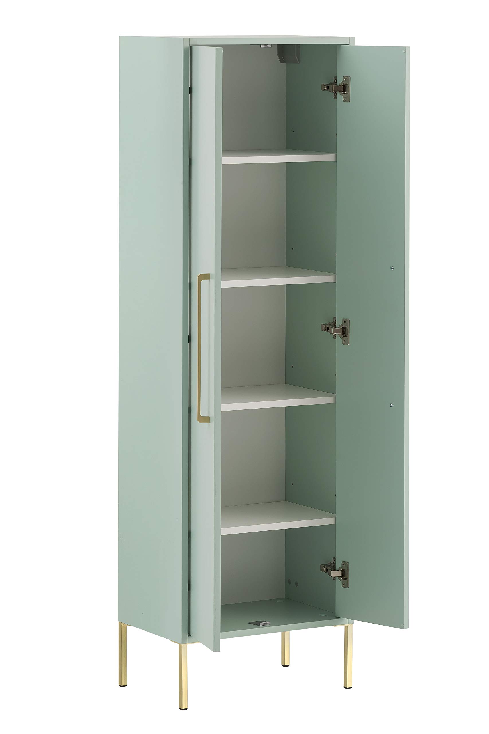 Schildmeyer Gloria Highboard 146637, Mint/Gold, 2 Türen