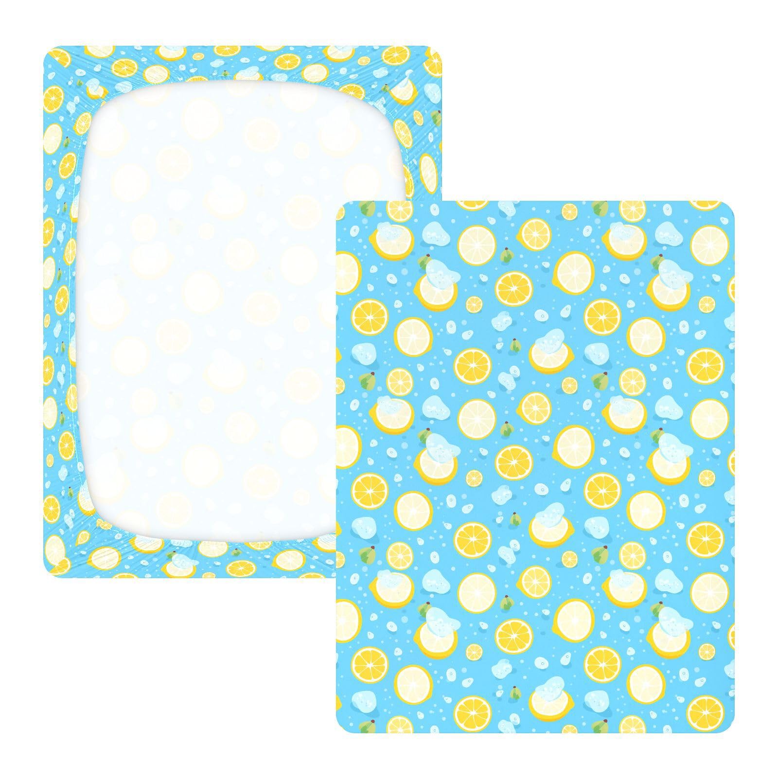 Lemon Ice Drap-housse pour berceau de bébé pour garçons et filles 71,1 x 132,1 cm