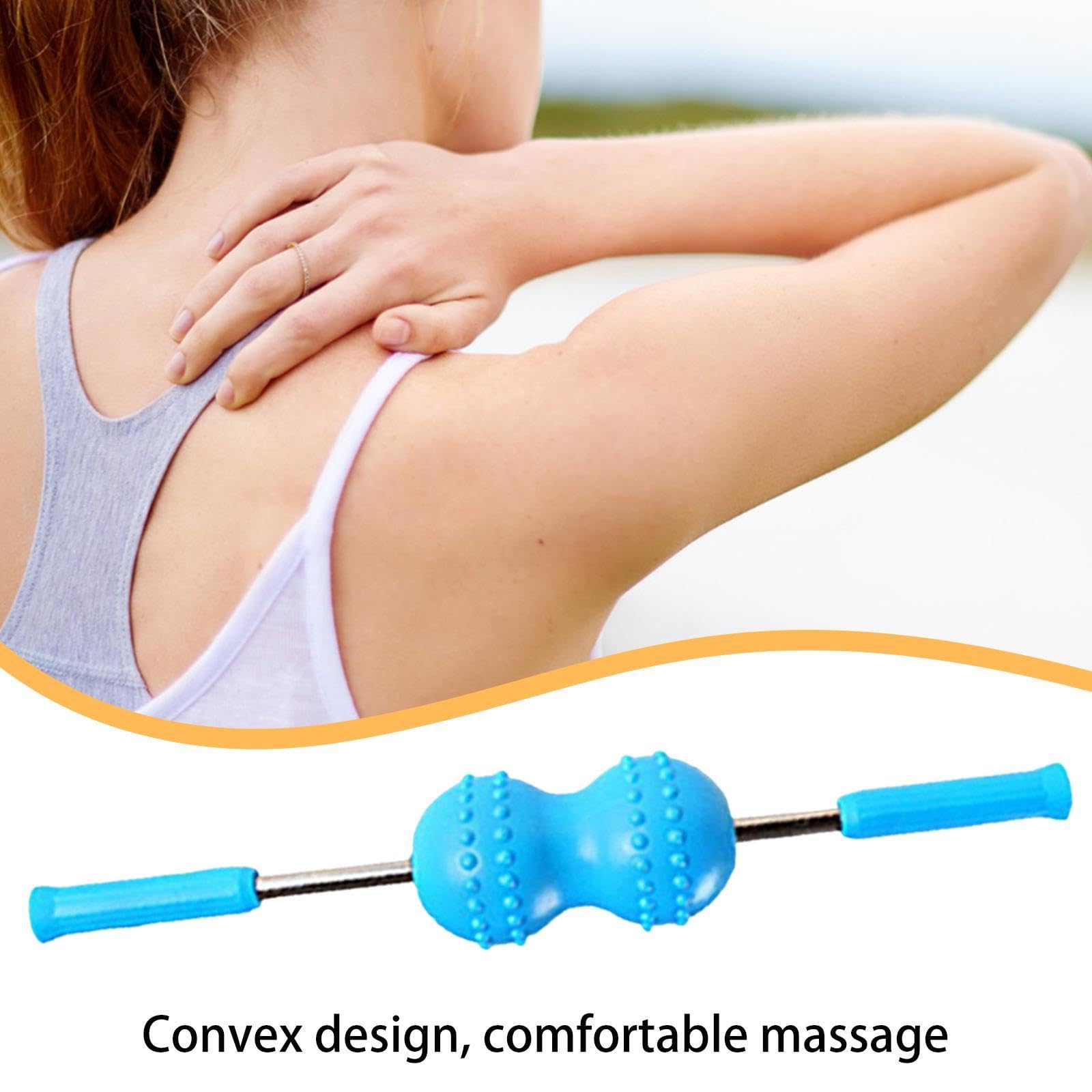 Masajeador de Cuello Portátil Tipo Rodillo para Hombres Y Mujeres.