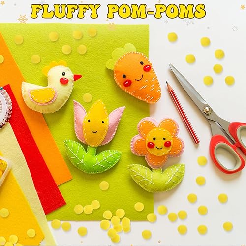 Miniatura 10 de Shappy - 2000 pompones de 0.236in para manualidades, suministros para el trabajo y manualidades