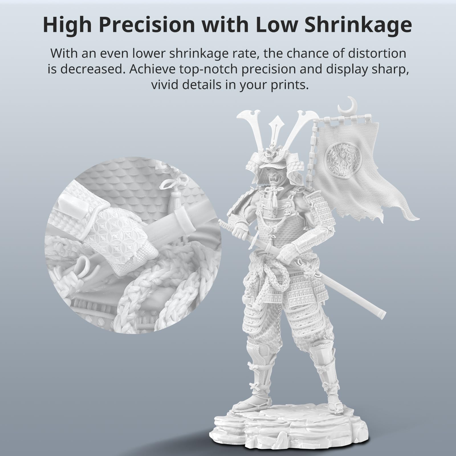 Żywica do drukarek 3D ANYCUBIC, ABS Like Resin Pro2 o zwiększonej wytrzymałości i odporności, niskozapachowa, kompatybilna z drukarkami 3D LCD/DLP, Biały 1KG