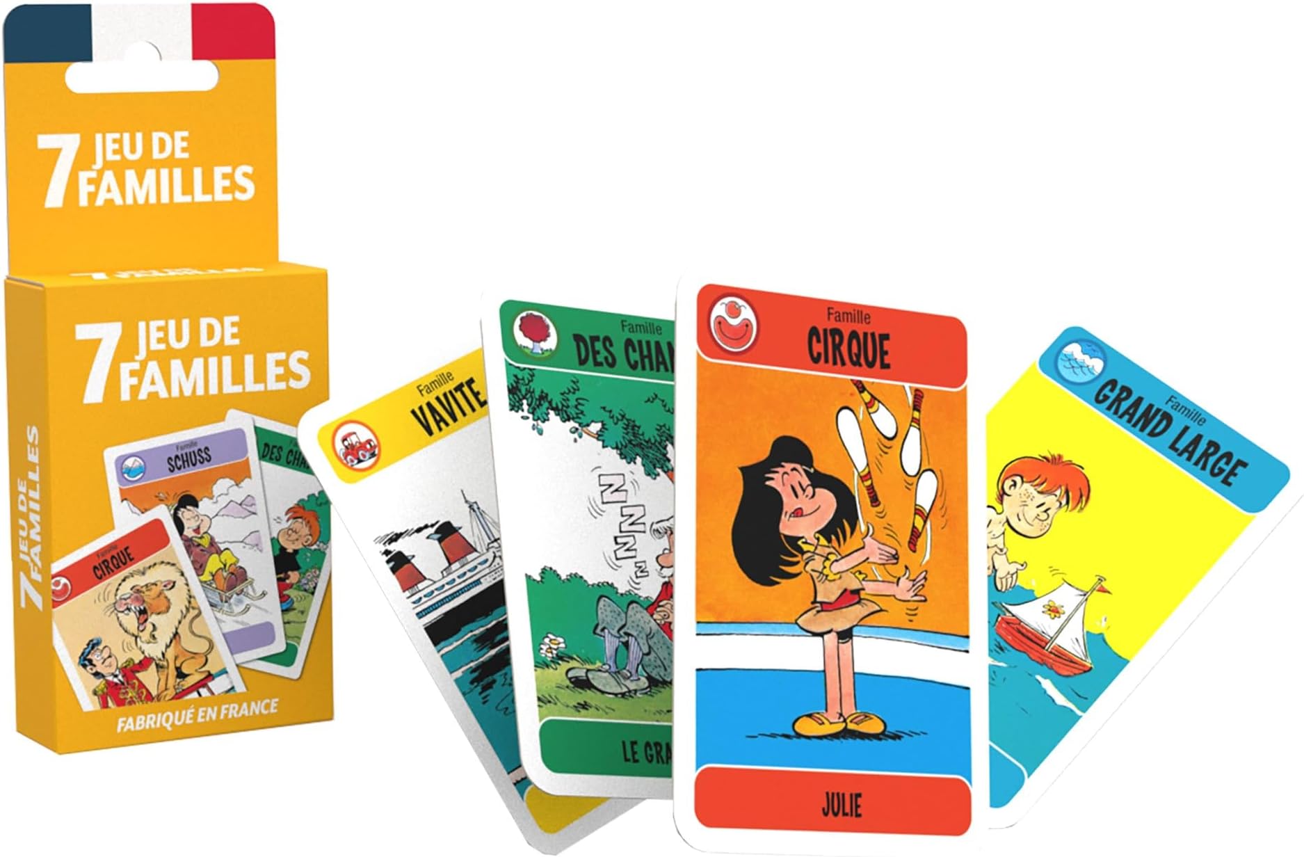 LA DUCALE le jeu Français - Game of 7 Families – Children's Card Game 10011366