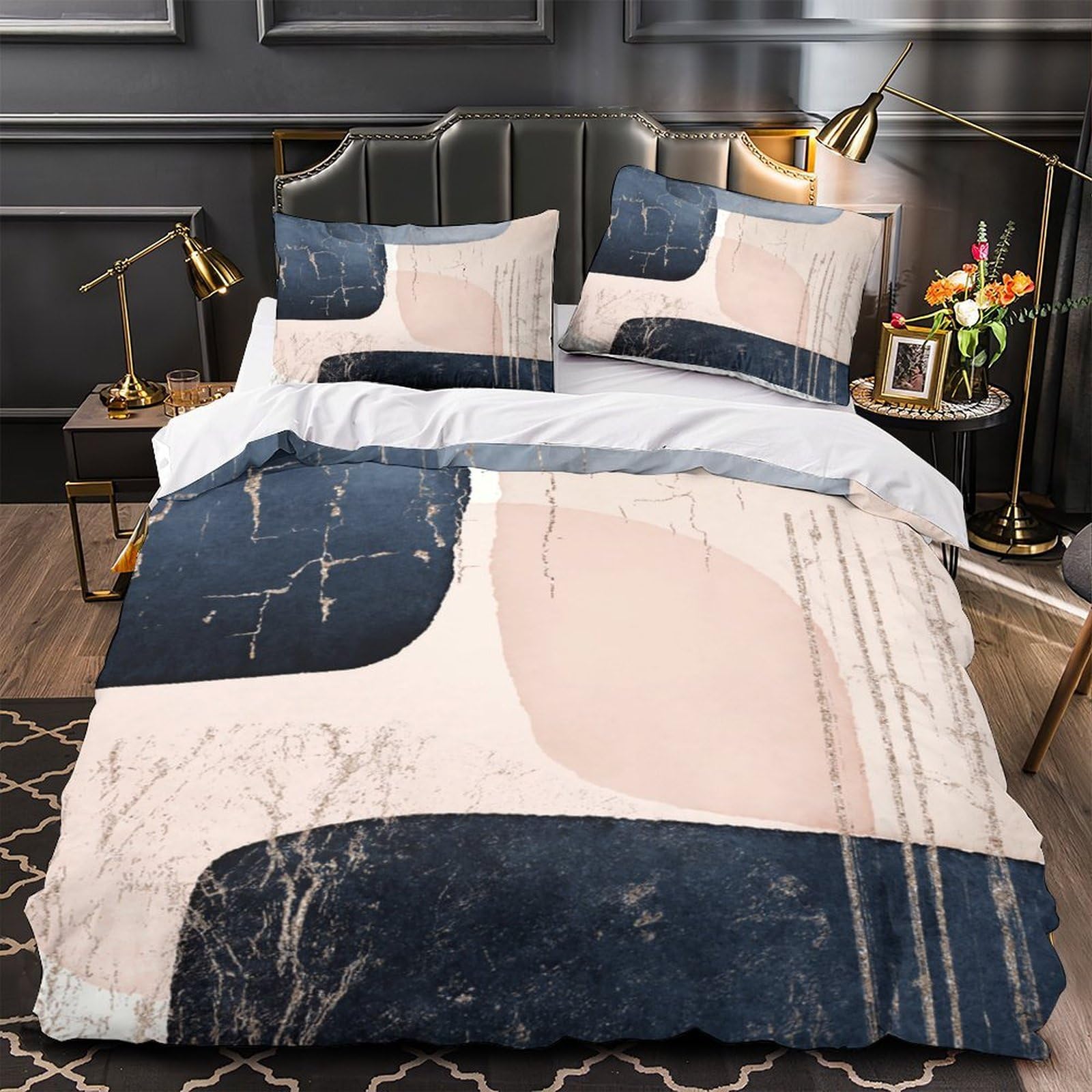 Housse de couette hypoallergique en microfibre ultra douce résistante et facile à laver