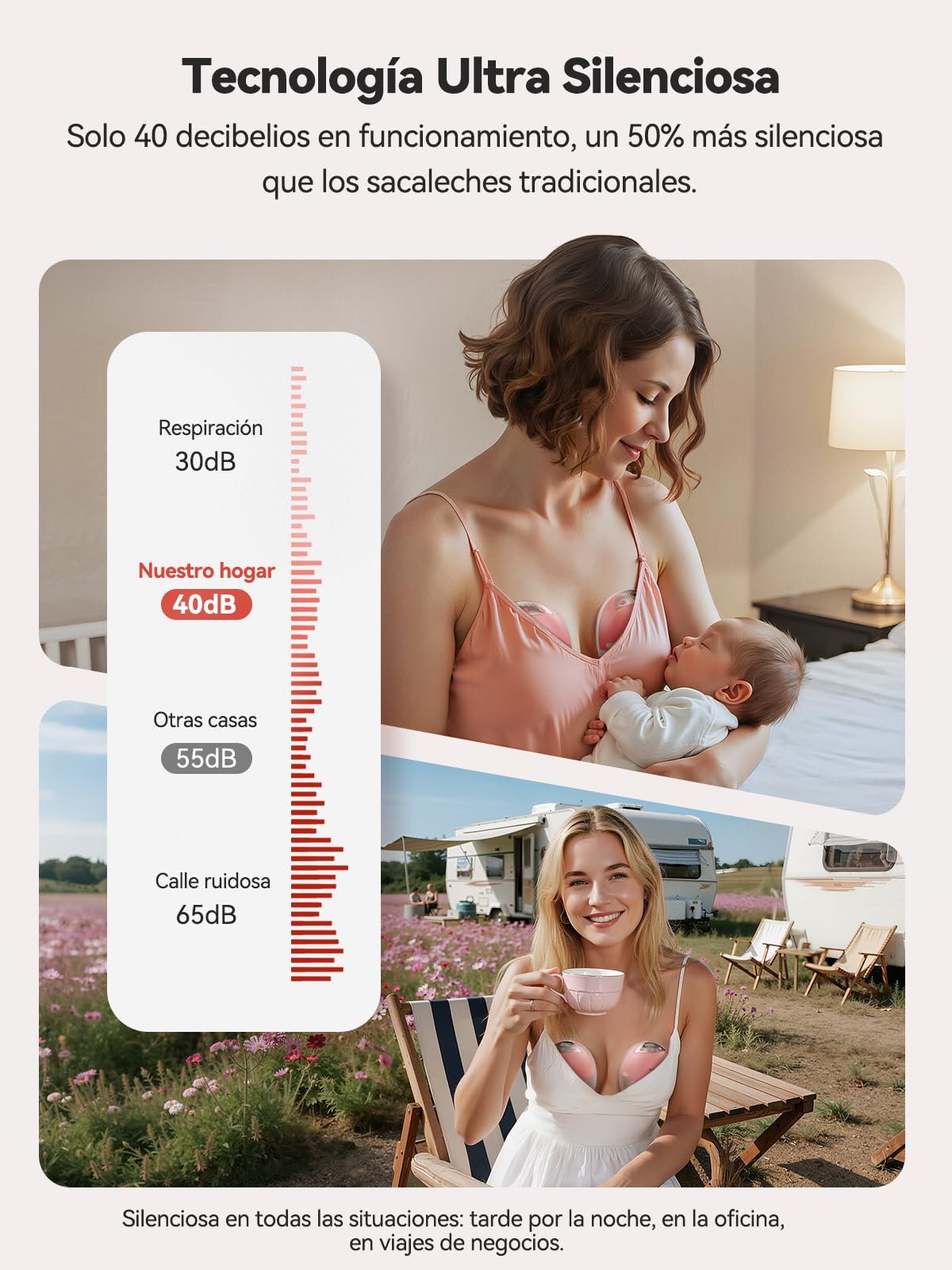 2 Piezas Sacaleches Eléctrico Manos Libres, Extractor de Leche Doble Silencioso, 4 Modos y 12 Niveles de Succión, Extractor de Leche Eléctrico con Cubierta Antipolvo, 19mm/21mm/24mm, Rosa