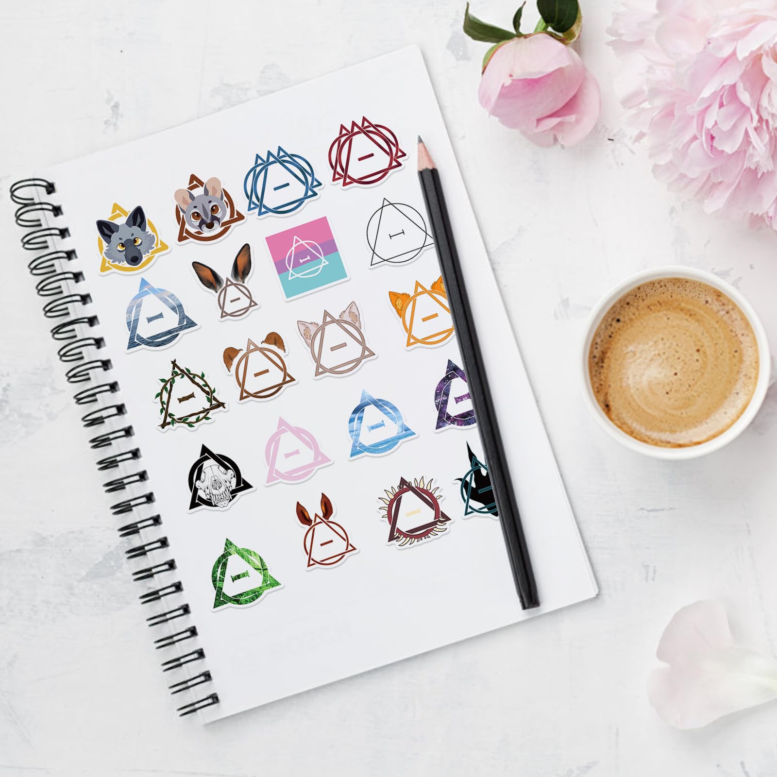 50 Sticker Therian Meme - Adesivi Divertenti Per Laptop, Bottiglie, Bagagli E Biciclette - Foto 2