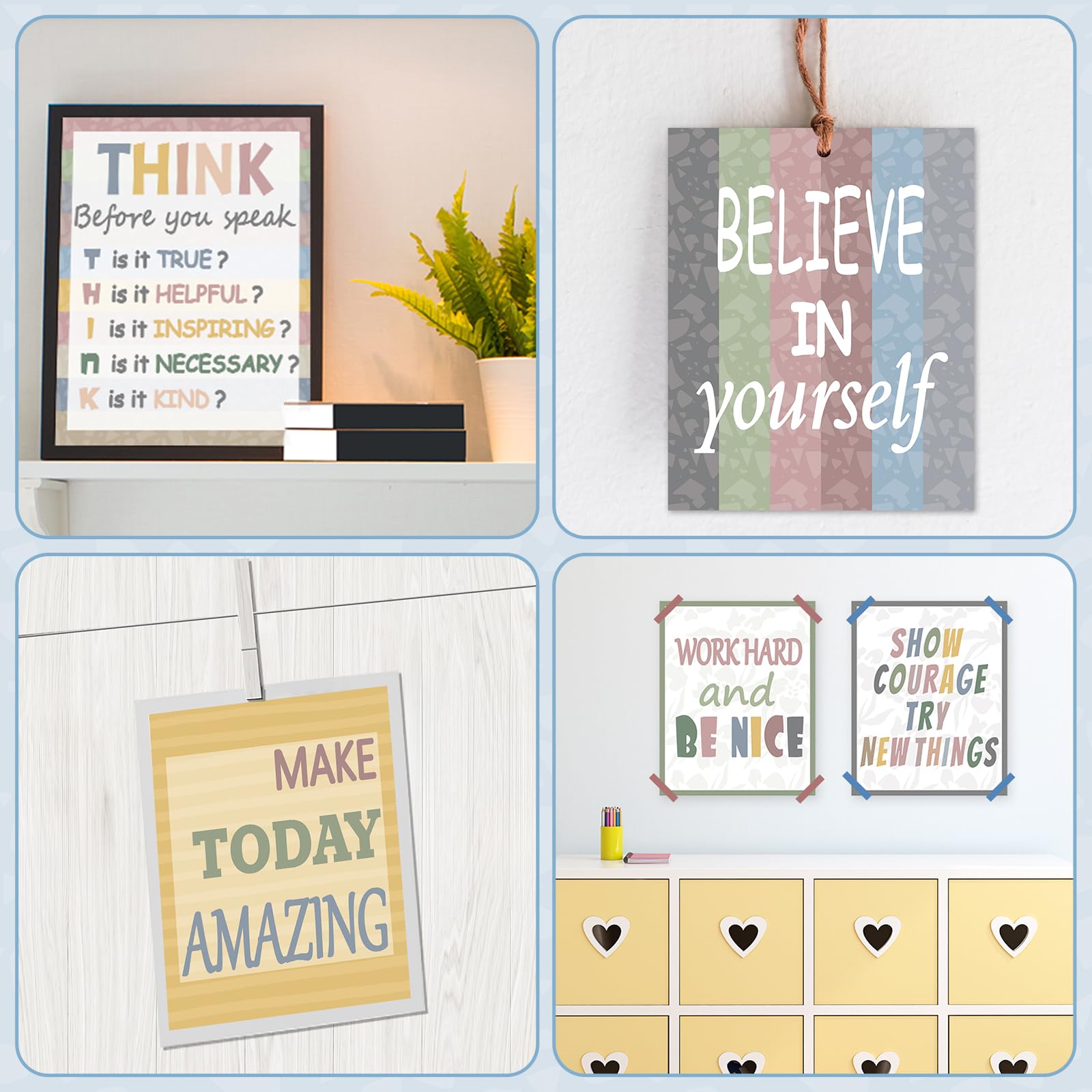 Snapklik.com : 12PCS Motivational Posters For Classroom Decoration ...