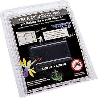 Tela Mosquiteiro Com Velcro Protej Preta