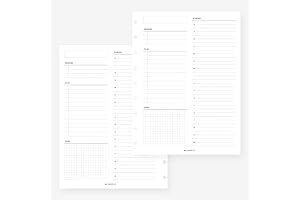 Classic Happy Planner Undated Hourly Half Hour Planner Refill