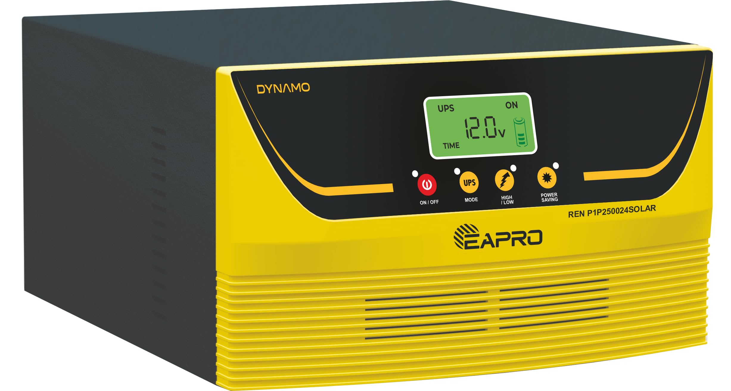 EAPRO Dynamo- Solar Inverter Based On Advanced Pure Sine Wave Technology Warranty 2 Years 6 Month Power Saver Mode Enable 2200/50A After 105 Minutes of Battery Full Charge (REN P1P250024SOLAR 24V)