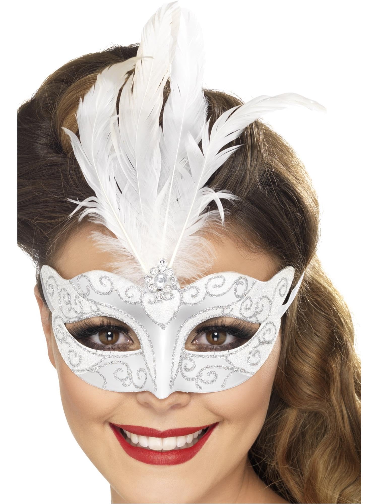Smiffys Adult Venetian Glitter Eyemask