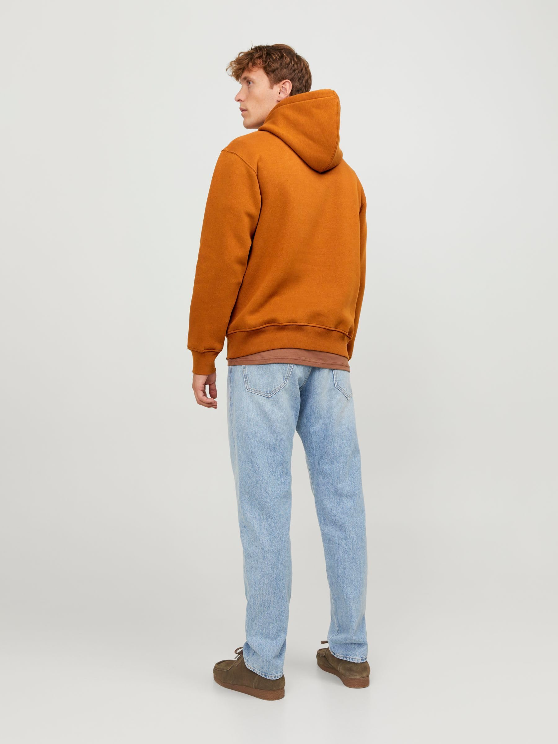 JACK & JONES Men's Essential Hoodie Soft Fleece Hood Sweatshirt Pullover
