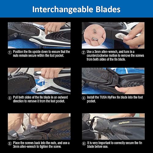 Miniatura 4 de TUSA SF-0111 Hyflex Zoom Aletas de Buceo