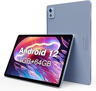 Android 12 Tablet 10.1 Inch Gaming Tablets-MTK 8183 2.0Ghz Octa-Core Processor-4GB RAM+64GB ROM+1TB Expand-Dual Camera 5MP-WiFi&Bluetooth 5.0,Blue
