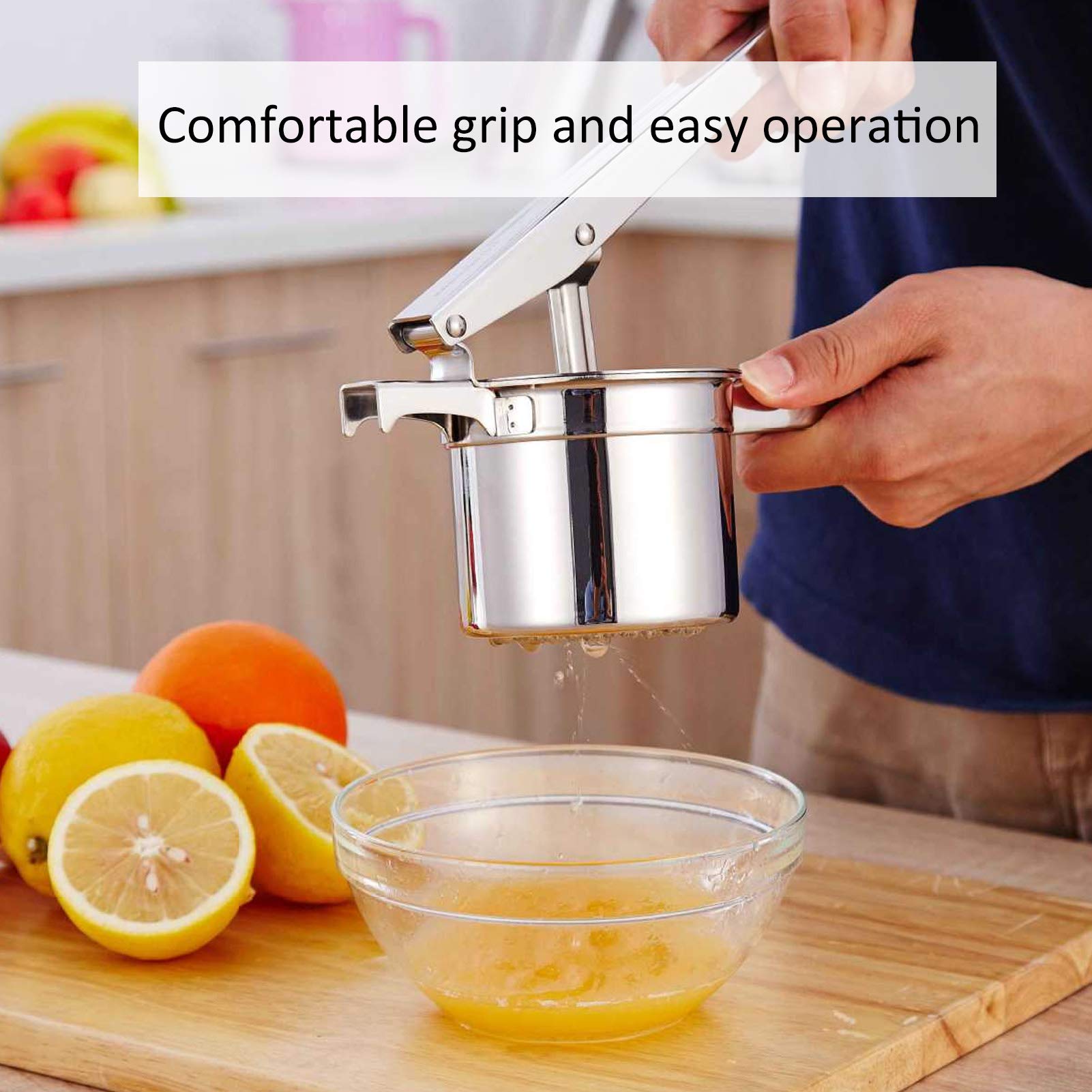 316 Stainless Steel Manual Juicer Squeezer Extractor Hand Press Juicer Extractor Maker Orange Lime Grapefruit Presser Kitchen Tool