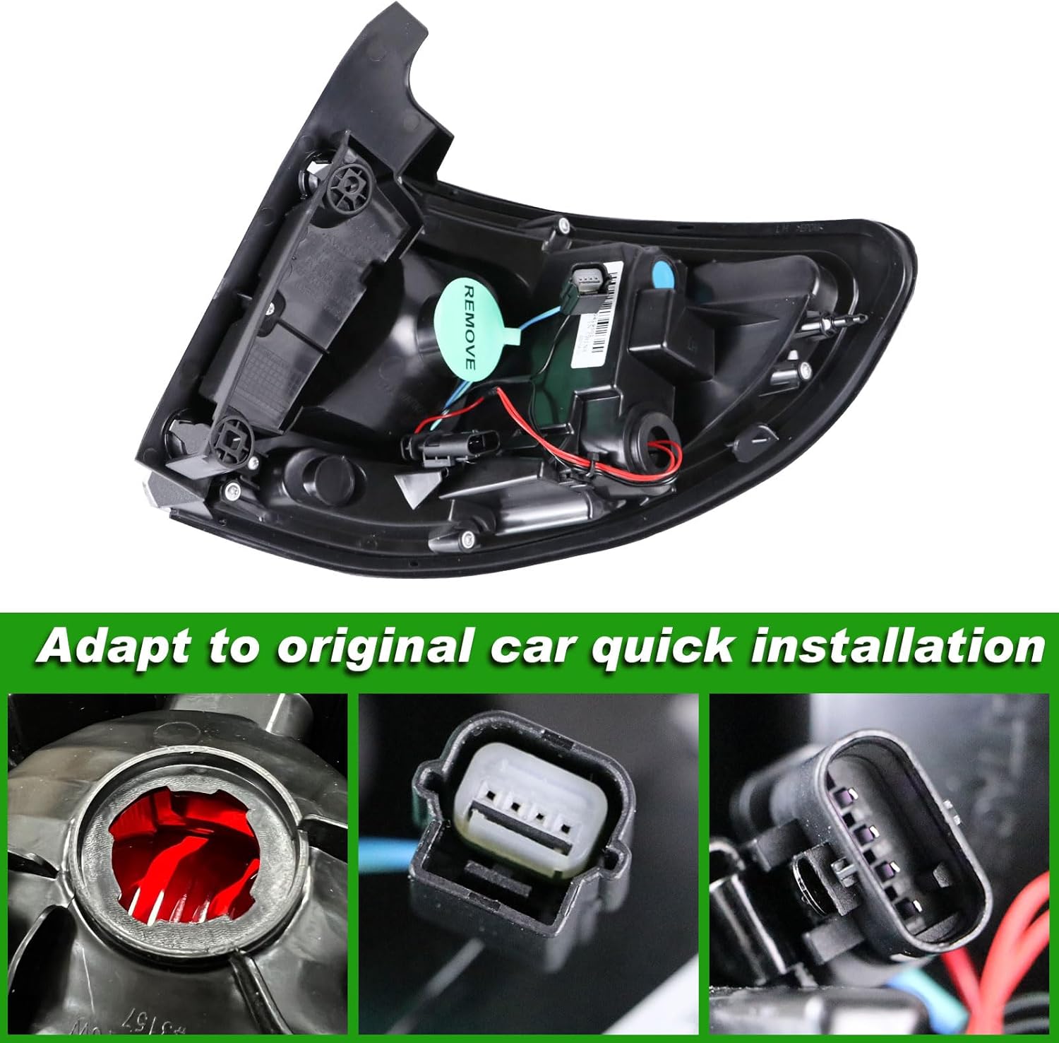 Tail Lights Compatible with GMC Acadia 2013-2016 Acadia Limited 2017 Rear LED Taillights Assembly Left Driver Side Tail Lamp Replace 84051375-PFM.Not Include Bulb