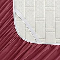 Vista 161 de Empyrean Charcoal Grey Extra Deep Pocket Fitted Sheet Full Size, Hotel Luxury Deep Pocket Full Size Fitted Sheet Only Easily Fits 18 to 24 Inch