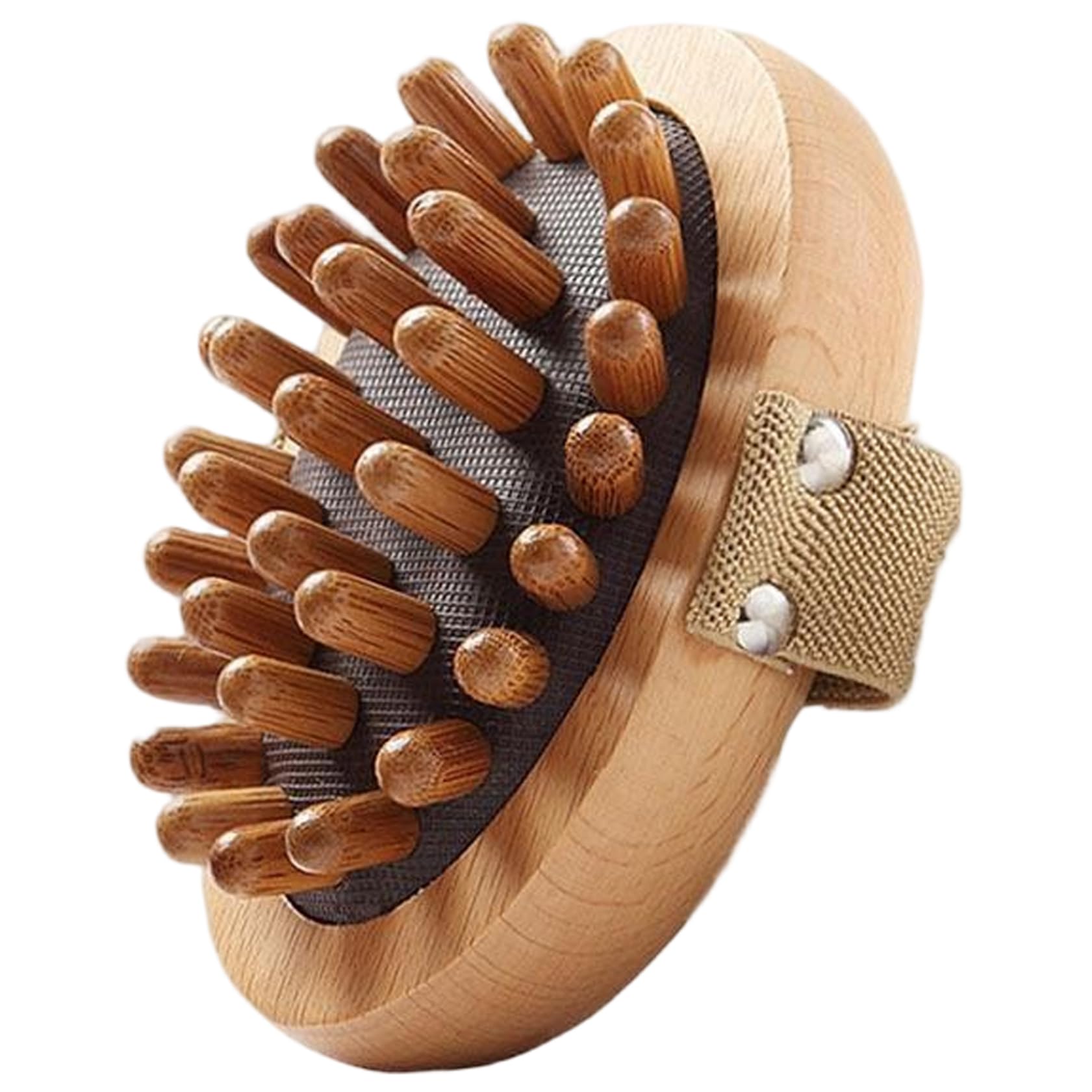 Brosse méridienne de massage pour le corps, outils de massage portables en bois avec sangle, masseur corporel Gua Sha pour éliminer la cellulite, façonner, soulager les douleurs musculaires, Style-1