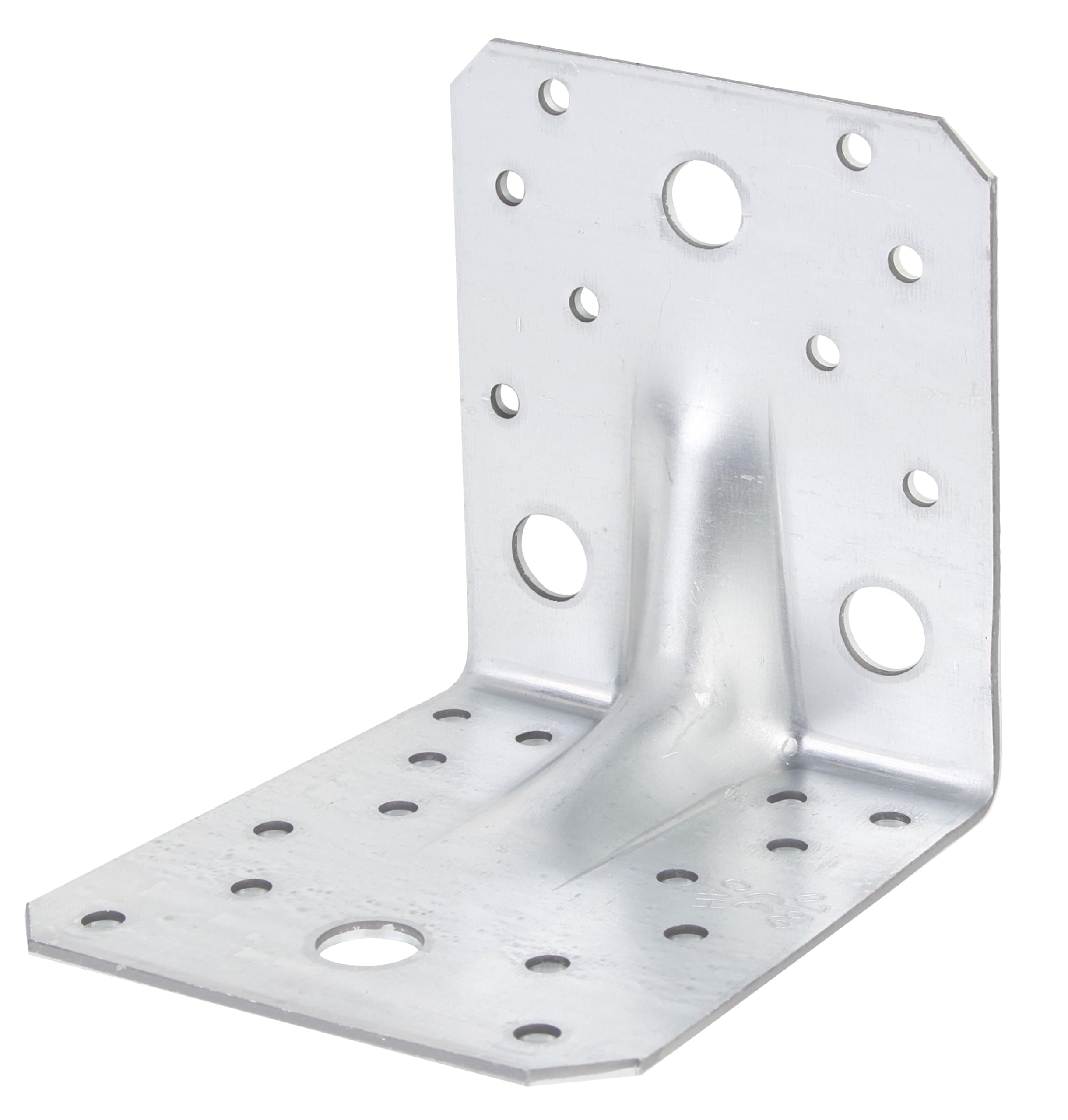 Alberts 329747 Schwerlast-Winkelverbinder mit Sicke | sendzimirverzinkt | 105 x 105 x 90 mm | 24er Set