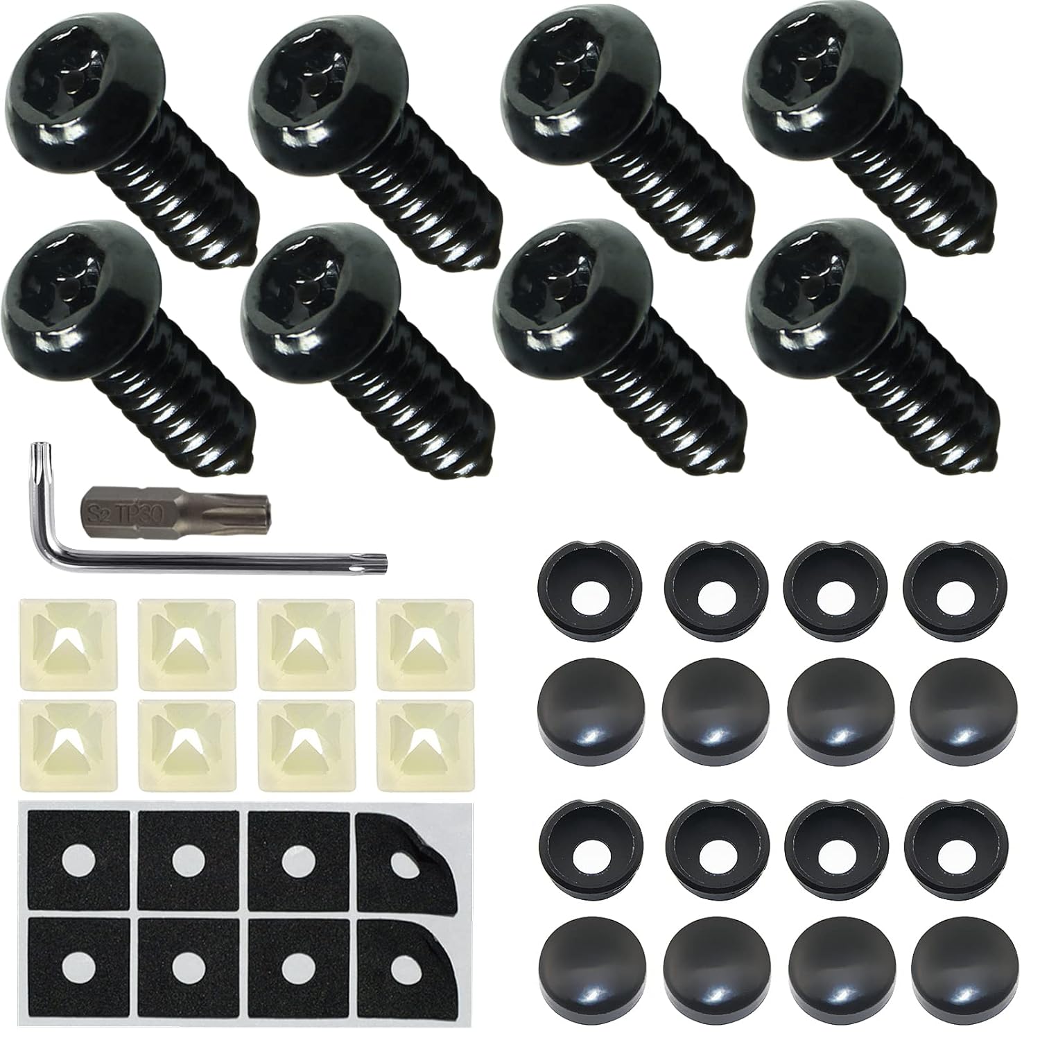 Anti Theft License Plate Screws, Universal Tamper Proof License Plate