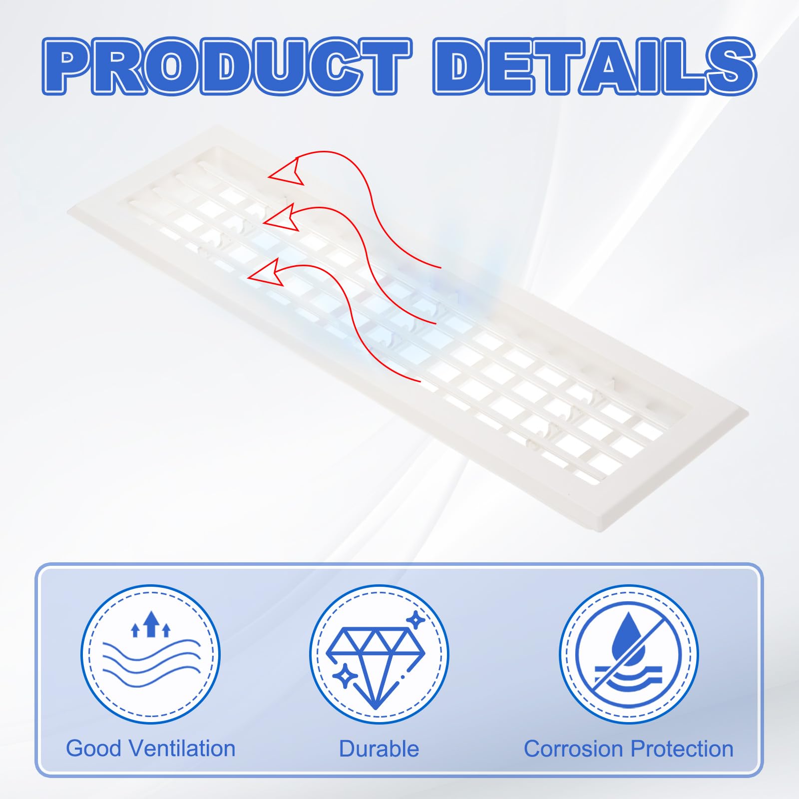 PATIKIL 20x5 Inch Plastic Ventilation Grille - Image 4