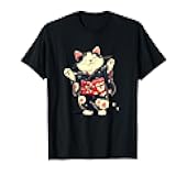Pretty Traditional Kimono Cat for Japanese Style Lovers T-Shirt