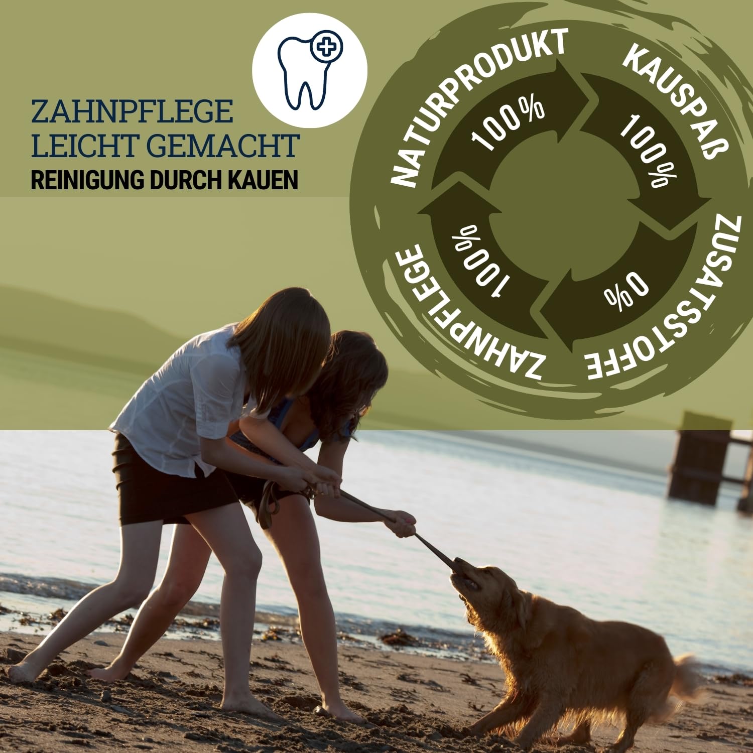 Natural Toys - Juego de juguetes para perros • 100% caucho natural • Cuidado dental y masticable • Juguetes resistentes para lanzar y tirar para perros pequeños y grandes • Juguetes de