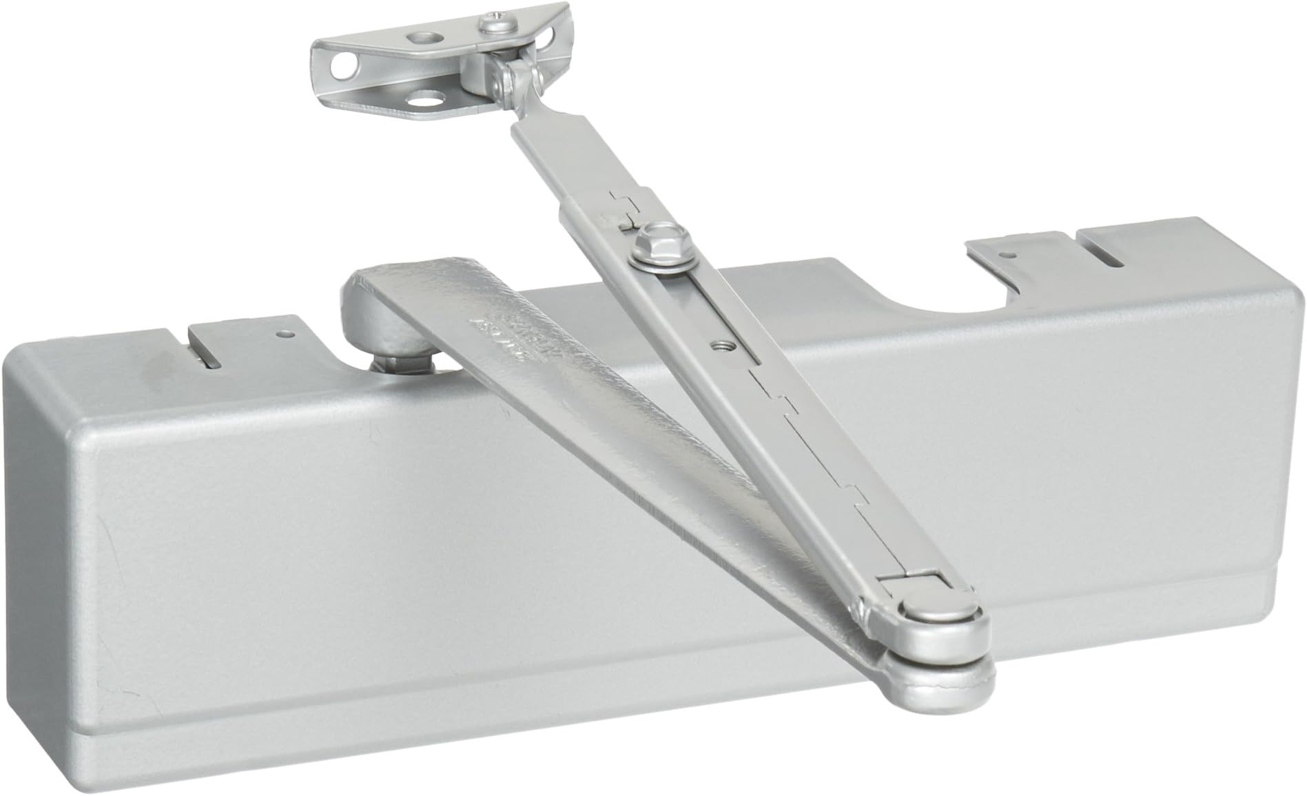 351 Series Sprayed Aluminum Enamel Heavy Duty Adjustable Through Bolt Door Closer with Standard Arm, 1-1/2" Piston Diameter (Pack of 1)