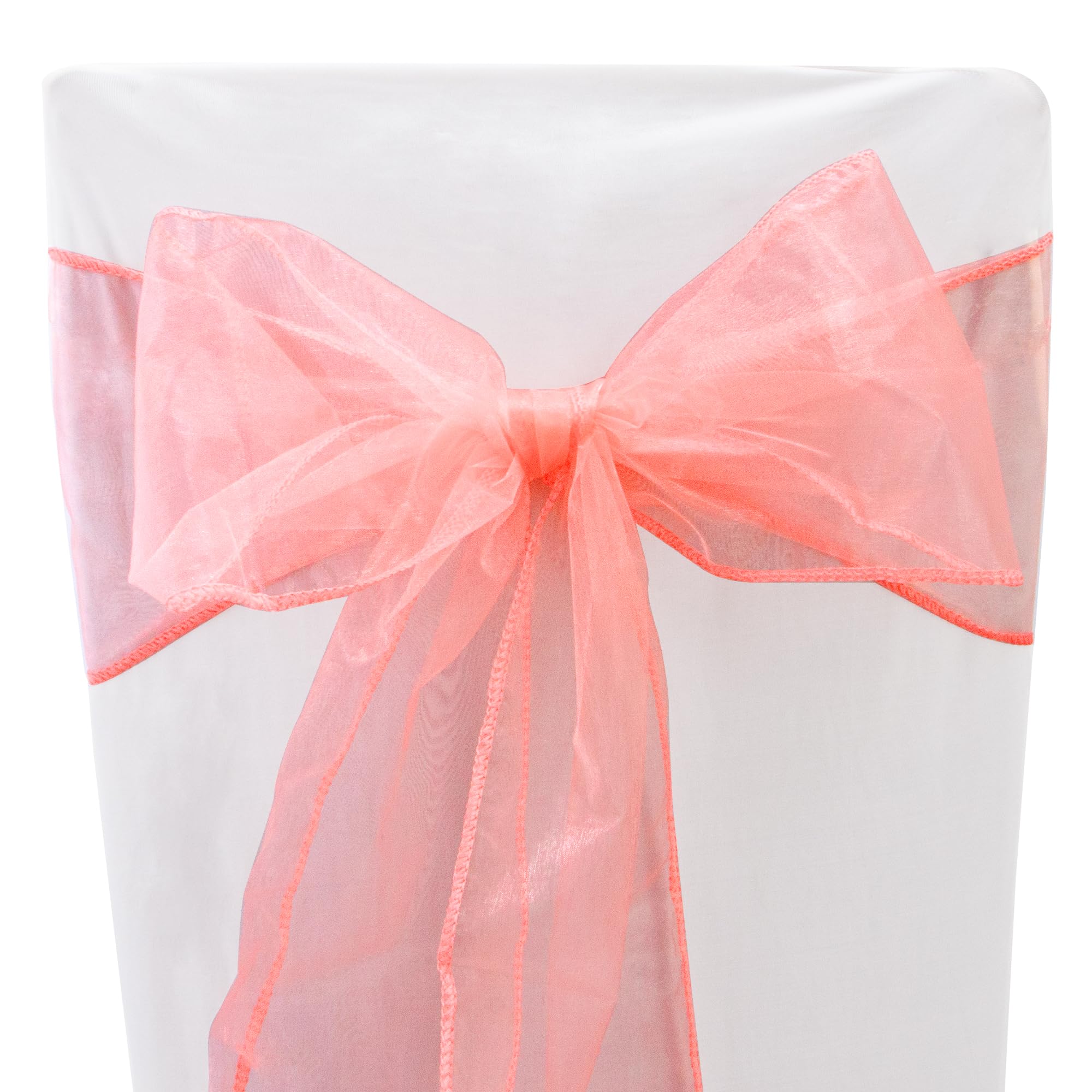 Time to Sparkle 22x280cm Organza Chair Sashes 110PCS Wider Fuller Cover
