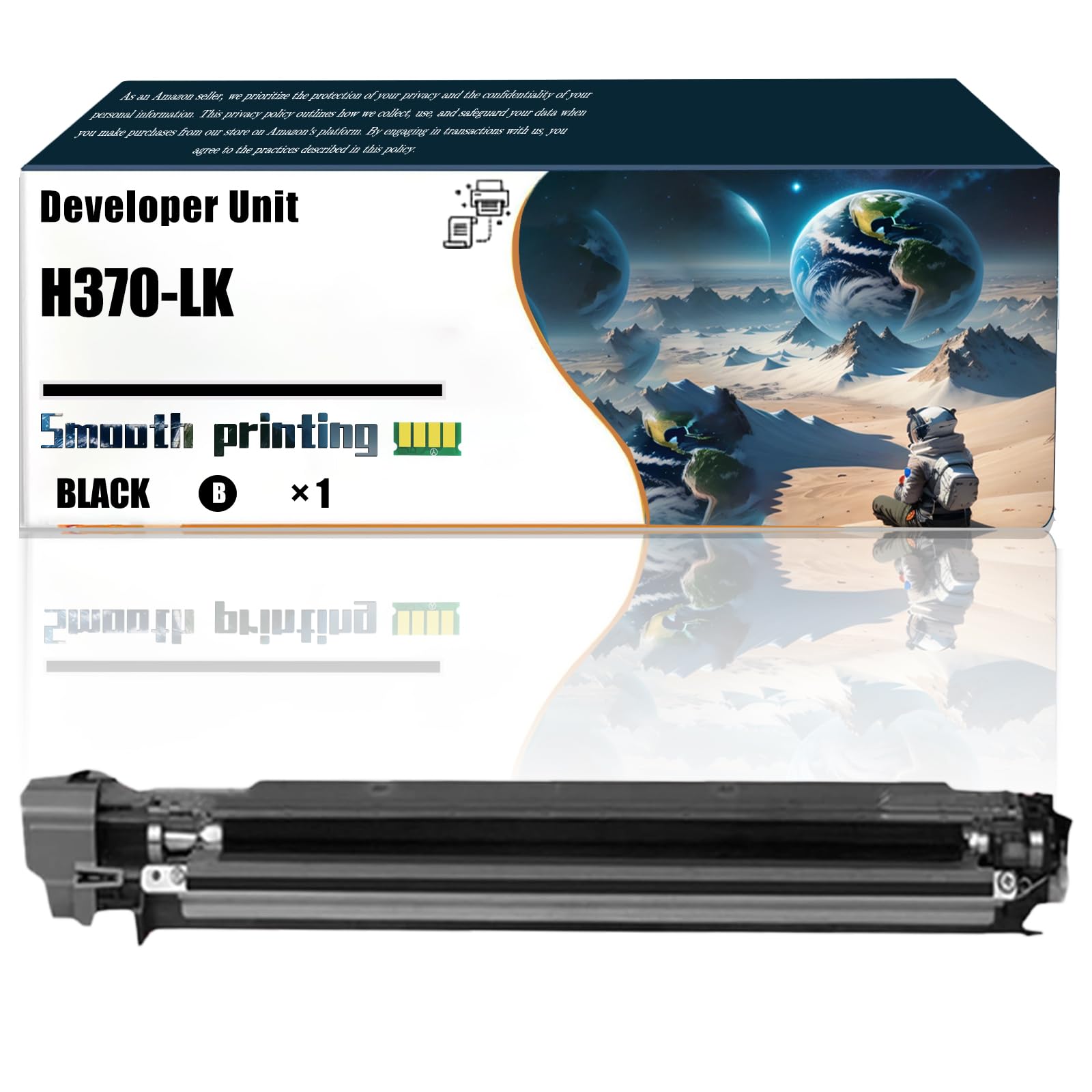 LSSF Replacement Parts Developer Unit H370-LK Compatible with Toshiba E Studio 2000AC 2010AC 2500AC 2510AC Printers, Contains Chip and Clear Printing (1 Pack Black)