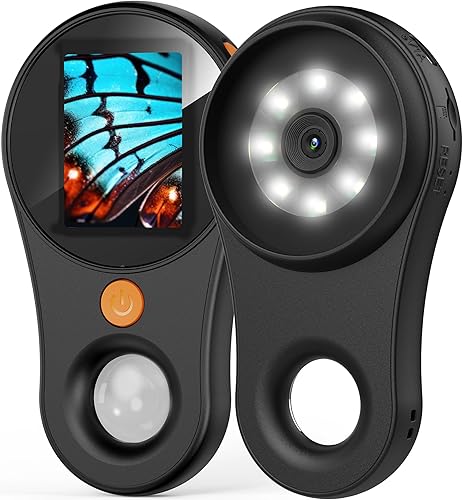 Microscopio LCD Pantalla IPS de 4.3 pulgadas, cámara digital de inspección de microscopio de soporte 1080P, 8 luces LED, aumento de 50x-1000x,