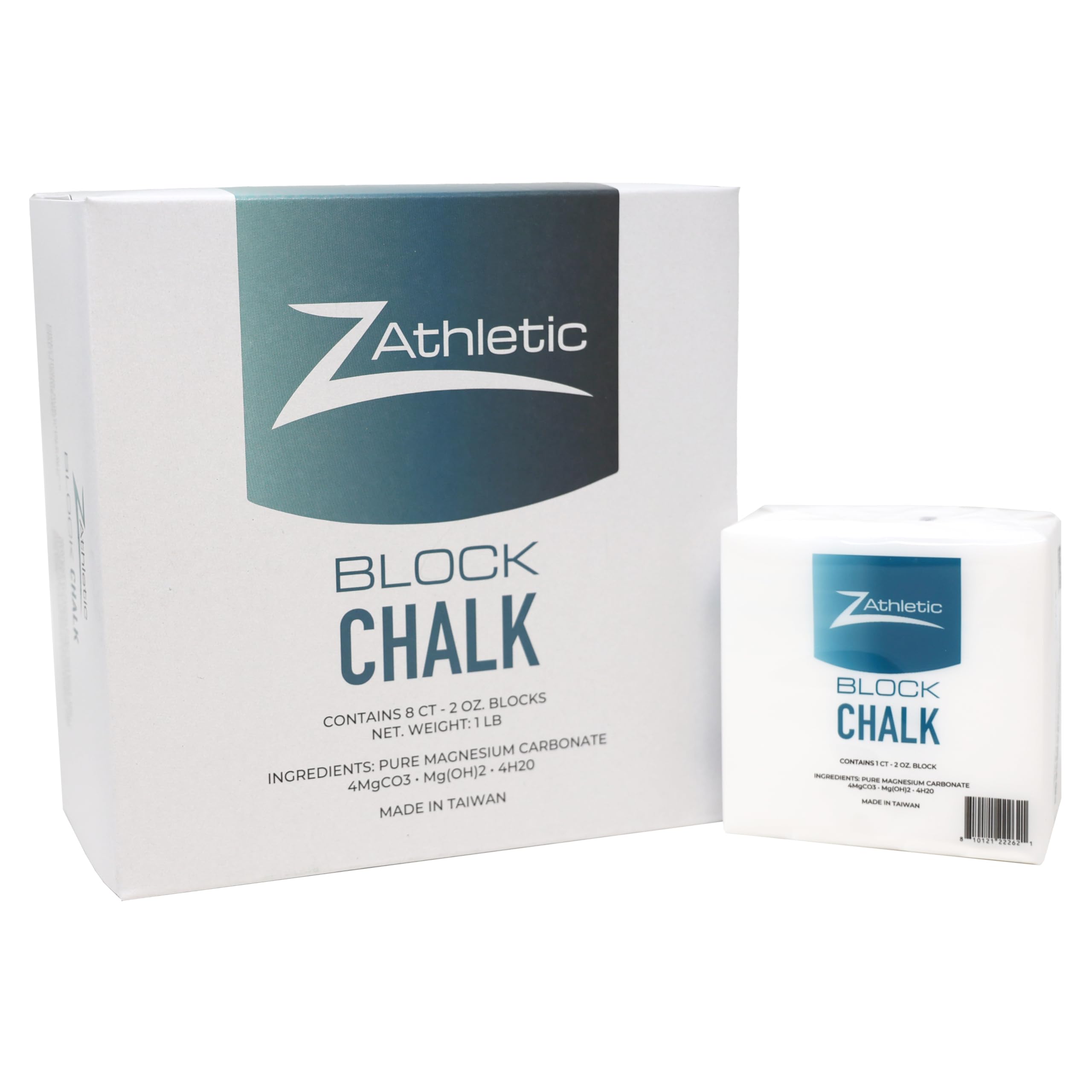 Z Athletic Block Chalk for Gymnastics Weightlifting Rock Climbing Crossfit Multiple Sizes Available