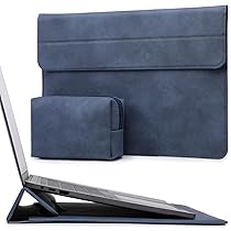 HYZUO 13,3-14 Pollici Custodie Laptop Borsa con Funzione Stand per MacBook Pro 14 M5, M4, M3, M2, M1 2026-2021, MacBook Pro, Air 13,3, 13,5″ 13,8″ Surface Laptop, HP Spectre X360 13, 14, Blu Navy
