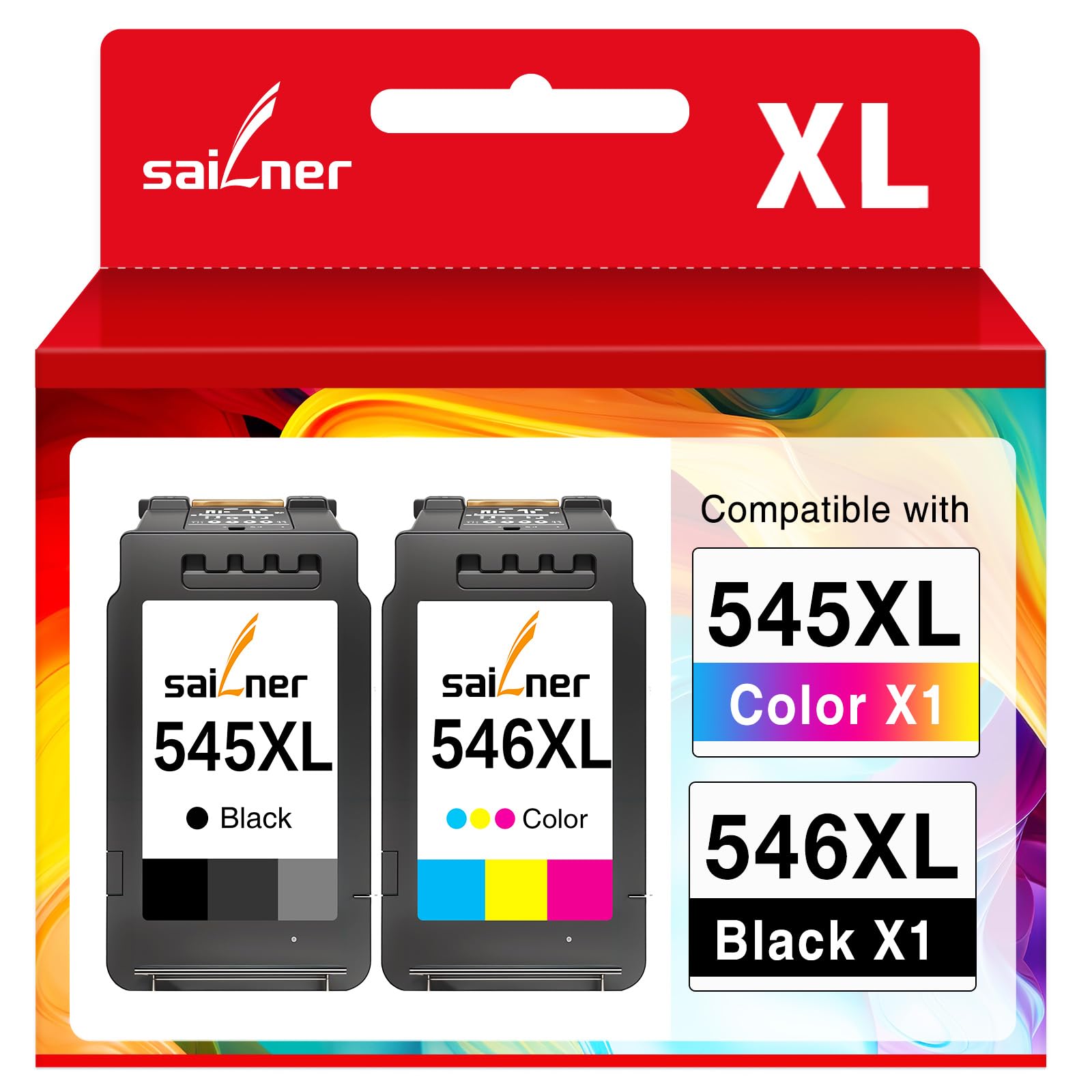Sailner PG-545XL CL-546XL zamienna kasetka z atramentem dla Canon 545 i 546 dla Pixma TS3350 MX495 TS3150 TS3151 TS3351 MG2550S MG2555S MG3050 MG2950 MG3051 MG2450 MG2450 MG2500 0 TR4550 TR4551