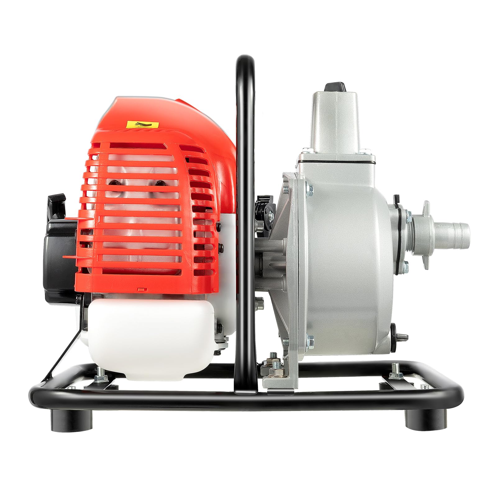 Benzin Wasserpumpe 43cc Zweitakt Motor Hochleistungs Gartenpumpe Mit 30m Förderhöhe 1.25kw Tragbare Benzin Schmutzwasserpumpe Für Bewässerung, Drainage, Bauernhof