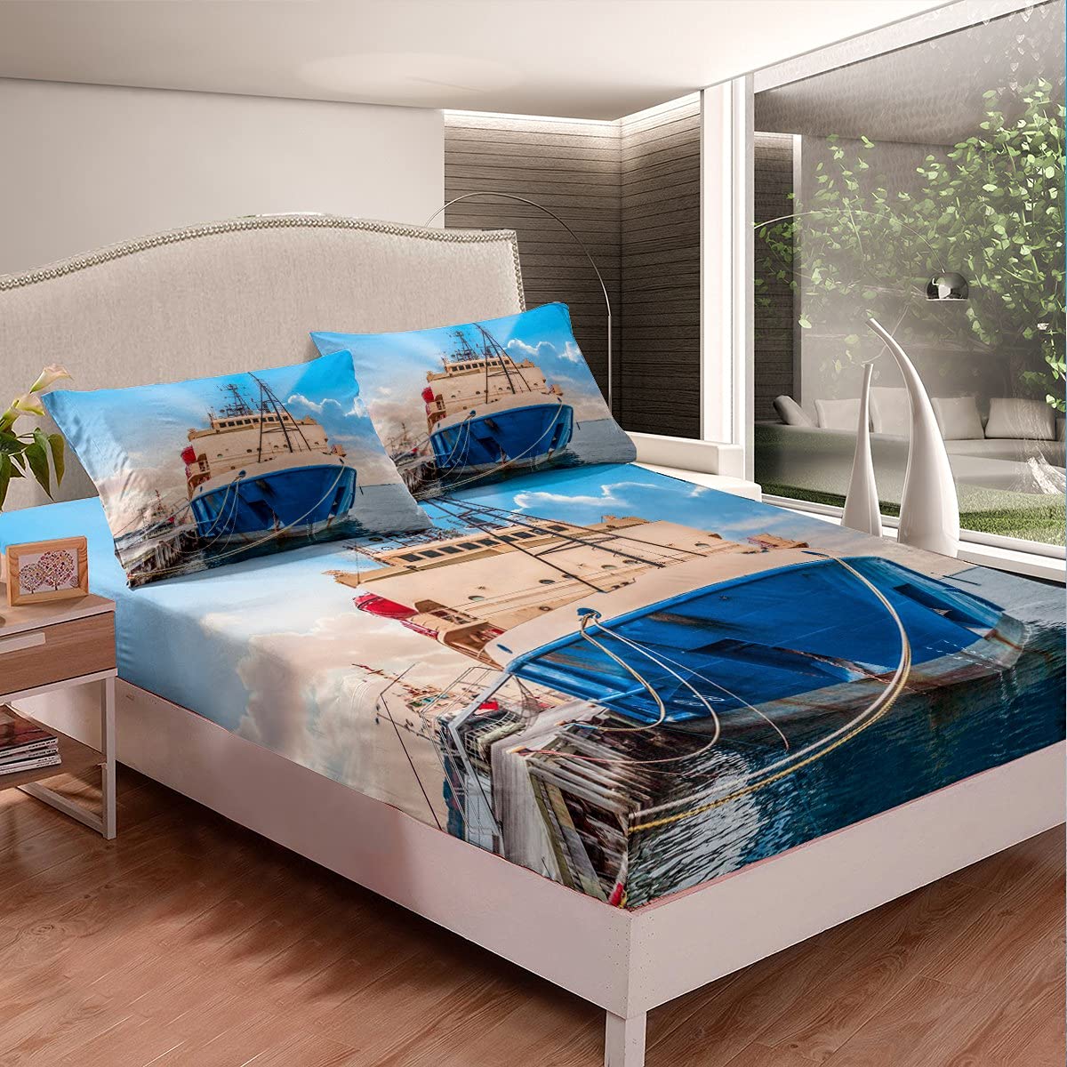 Set Lenzuola King Size Sirena - Microfibra Spazzolata, 150x200 Cm Con 2 Federe, Oceano Per Bambine - Foto 3